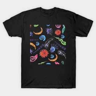 watercolor germs and viruses T-Shirt